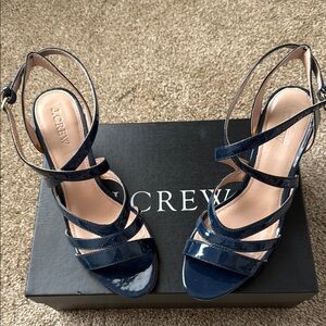 J. Crew Blue Heeled Elegance